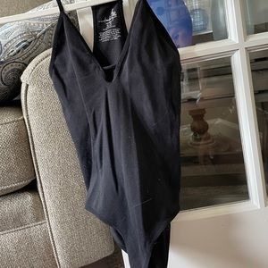 Free People Black Bodysuit